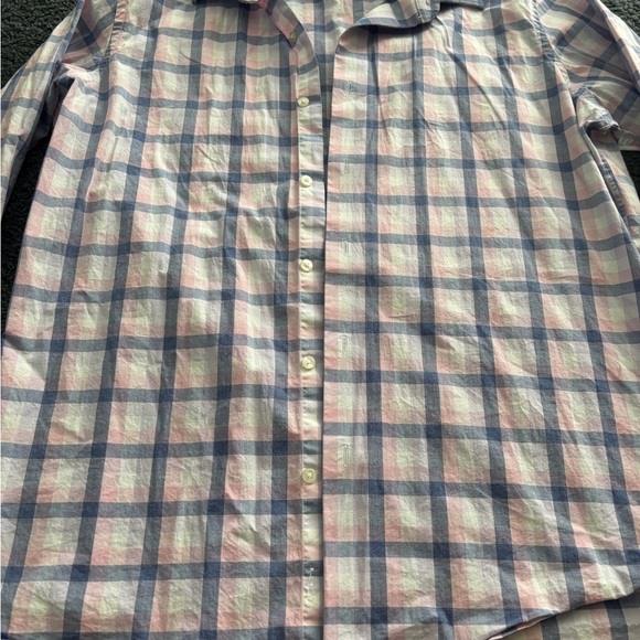 Apt. 9 Men's Premier flex Plaid Shirt - Blue and Pink size 17 1/2 34/35 - Picture 3 of 3
